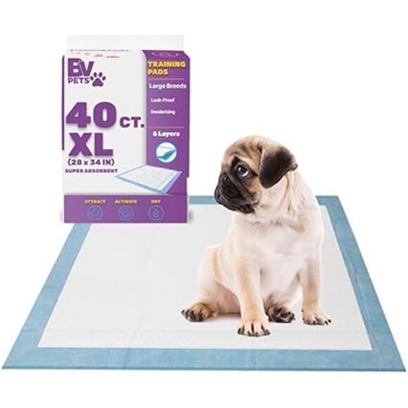 Puppy Pads X-Large Leak-Proof 28"x34" [40CT] | Training Pad Ultra Absorbent - Picture 7 of 7